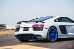 Audi R8 V10 on Blue Vossen Wheels (HC-1) 2017 года